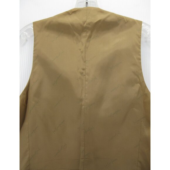 VINTAGE Yves Saint Laurent Waistcoat Vest Small Wool Tweed Speckled * - Picture 8 of 11